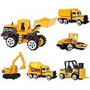 Hapavis Diecast Engineering Construction Vehicle Toy Set Alloy Metal Car Toys Set for Toddlers Kids Boys & Girls