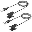 2 Pack Charger Compatible with Fitbit Alta Fitness Tracker, Replacement Charging Cable USB Charge Clip for Fitbit Alta Wristband 100cm / 3.3ft
