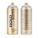 Montana Cans 285929 Spray Oro, gld400, M1100, 400 ML, Silver Metallic
