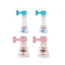 HLIWS 4Pack Water Swivel Faucet, Tap Water Saving Device, 360°Rotatable Plastic Kitchen Faucet Extender for Home Kitchen Bathroom(Pink, Blue)