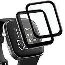 Tough Lee Screen Guard Protector for Fitbit Versa 2 Smart Watch- Full Screen Coverage with Easy Installation Kit; Transparent - Pack of 1 (It is Not a Tempered Glass)