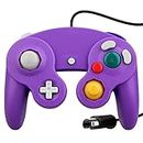 OSTENT Wired Shock Game Controller Compatible for Nintendo GameCube NGC Video Game Color Purple