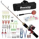Doorslay Doorslay Ice Fishing Rod Reel Combo Complete Kit with Ice Skimmer and Carry Bag Lures Hooks Swivels Accessories