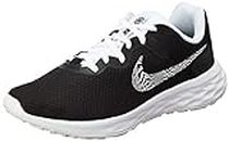 Nike Women's Revolution 6 Next Nature Running Shoes, Black/White, 7