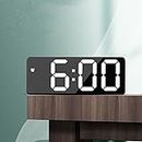 Smart Digital Alarm Clocks for Bedroom, LED Screen, Snooze, Dimmable, Temperature, Date, 12/24Hr, Small Electronic Desk Clock for Kitchen Office, My Orders Lightning Deals