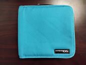 Blue Nintendo DS Carrying Case Travel Bag 2DS 3DS XL Official (Holds 27 Games)