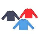 Baby Boys 3 Pack Tops Long Sleeve T Shirts EX UK Store Bright Multipack 0-24M