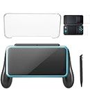 JOLANCO Hand Grip Handle Holder Case Bracket for Nintendo 2DS XL with 1 Stylus and 1 Clear Case & 1 Screen Protector
