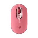 Logitech POP Mouse, Wireless Mouse with Customizable Emojis, SilentTouch Technology, Precision/Speed Scroll, Compact Design, Bluetooth, Multi-Device, OS Compatible - Heartbreaker Rose