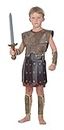 Child Brown Warrior Boy Costume Set (Extra Large) - Authentic Design, Ideal for Halloween, Roleplay, Pretend Play, Theme Parties, & More
