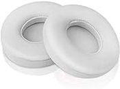 Laprite Replacement Ear Pads Cushions Kit Memory Foam Earpads Cushion Cover for Beats Solo 2.0/3.0 Wireless Headphone 2 Pieces (White)