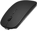 AE WISH ANEWISH Mouse Bluetooth Wireless Compatibile con Laptop/Macbook/iPad/iPhone (iOS 13.1.2 e successiva) Mini Mouse Ricaricabile 3DPI Regolabile Bluetooth4.0 (Nero)