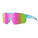 SPOSUNE Polarisierte Fahrradbrille für Männer Frauen, Sport Outdoor&UV400 Schutz, Sonnenbrille für Laufen Golf Angeln Baseball