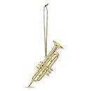 Musical Instrument Christmas Ornament (3.5" Gold Trumpet)