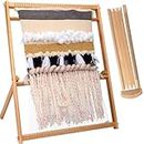 Large Weaving Loom - 49 x 62 cm Multi-Craft Large Lap Frame Looms Weaving Kit, DIY Hand-Knitted Weaving Machine, Weaving Loom for Beginners Adults and Children