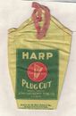 Harp Plug Cut Tobacco Bag John Weisert Tobacco St Louis Mo Old Unused Stock