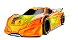 Dickie Toys 203763002" Lightstreak Racer Friction-Driven Toy car, Single, Orange