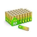 GP Batteries AA batteries AA pack of 40 Ultra Alkaline disposable double aa batteries 1.5v 10 year shelf life for toys fairy lights camera household applications LR6 Basic AA Battery Amazon exclusive