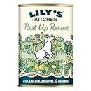 Lily's Kitchen Natural Adult Dog Food Wet Tins - Rest Up Recipe - Complete Meal Recipes (6 Tins x 400g)