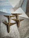 4 Inch Metal Furniture Legs,Cabinet Legs Set of 4'' / 10cm(4PCS) Brass