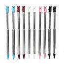 Retractable Replacement Metal Stylus Touch Pen Compatible with Nintendo 3DS/3DS XL/3DS LL Pack of 10