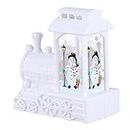 OSALADI 1Pc Indoor Glowing Locomotive Decor Battery with Ornament Water Ornament Centre Light Winter Snowman Party for Desktop Globe Wind Home Lighted Glittering Decoratio Outdoor