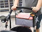 Tickle Tums Pram Stroller Organiser,pram Diaper Bag,Small Diaper Bag for Baby -Universal Fit Adjustable Interior Compartments Stylish Stroller Accessories and Diaper Bag (Pastel Peach)
