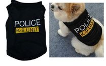 Dog Vest Coat Clothes Police K-9 Unit Security Puppy Fancy Dress Pet Accessories