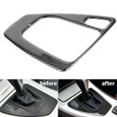 Carbon Fiber Gear Shift Knob Panel Frame Trim For BMW 3 Series E90 E92 E93 05-12