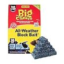 The Big Cheese All-Weather Block Bait - 10g x 30 Kills Mice and Rats Damp-Proof, Weather-Resistant, Blue Difenacoum