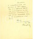  1942 FIRENZE Bruno MIGLIORINI rifuta di raccomandare un candidato *Autografo
