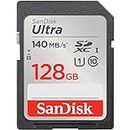 SanDisk 128GB Ultra SDXC card up to 140 MB/s with A1 App Performance UHS-I Class 10 U1