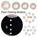 DIY Shirt Buttons Sewing Accessories Shiny Rhinestone Pearl Clothing Buttons