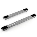 Lilithye Heavy Duty Appliance Rollers Pair Move Tools Expandable Adjustable Steel Appliance Trolley Furniture Mover for Washer Dryer Refrigerator (Grey)