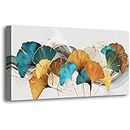 Botanical Wall Art Framed Prints Floral Artwork Colorful Leaf Flower Pictures Room Wall Decor Minimalist Plant Paintings Canvas Wall Art for Living Room Bathroom Home Kitchen Decorations 20x40 inches