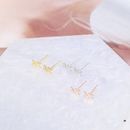 Michael Kors Simple Mini Glossy Gold-Plated Letters Design Earing Foe Women