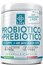 Probiotici e Prebiotici 120 Capsule PiuLife® 40 Miliardi UFC Dose, Fermenti Lattici Probiotici Da 19 Ceppi, Probiotici Per Intestino con Inulina e FOS, Regolarità Intestinale Gonfiore Addominale