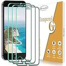[3 Pack] Kesuwe Screen Protector for Apple iPhone SE 2020, 6, 6S, 7, 8 Tempered Glass, 9H Hardness, Anti-Scratch, Bubble Free, Case Friendly