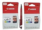 Canon CH 7 Colour Printhead (Set of 2) for Canon G1000 G1010 G2000 G2002 G2010 G2012 G3000 G3010 G3012 G4000 G4010 Printers with ITGLOBAL 3in1 Multi-Function Mobile Stand, Stylus, Ballpoint Pen