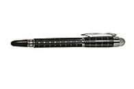 Haimac Baoer 79 Star walker Cross Line Fountain Pen Silver Trim Checked (Black)