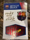 FC BARCELONA Logo Soccer Futbol Metallic Decal Stickers BARCA FORCA