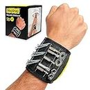 Wrap-It Storage MagSnap Magnetic Wristband by - Wrist Magnet Tool and Screw Holder - Tool Gifts for Men and Women who are Handy
