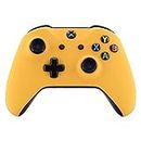 eXtremeRate Caution Yellow Soft Touch Grip Front Housing Shell for Xbox One Wireless Controller 1708, Replacement Parts Top Faceplate Cover for Xbox One S/X Controller - Controller NOT Included