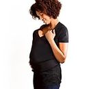 Nuroo Pocket Hands-free, Skin-to-Skin Baby Carrier in Black, Large/X-Large