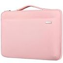 LANDICI Laptop Case Sleeve 13 13.3 Inch with Handle, 360°Protective Waterproof Computer Cover Bag for MacBook Air 13 M1/M2, MacBook Pro 13/14, Surface Pro 9/8/7, 11.6-12” Chromebook, New Pink