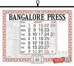 THE BANGALORE PRESS English Wall Calendar - 2024 - (Pack of 4)