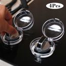 4Pcs/Set Universal Oven & Stove Knob Covers Clear View Child Baby Kitchen Safety