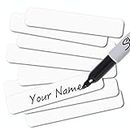 Writable Iron on Clothing Labels for Nursing Homes & Day Care Needs- Precut 2”x0.38” Personalized Name Tags for Clothes, Uniforms & Beddings- Laundry Safe Quick to Apply Fabric Labels (100pcs)