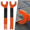 IMPRESA [2 Pack] Shingle Nail Puller for Roof Shingle Repair - Steel Nail Remover Tool to Easily Remove and Install Roofing Nails - Comfort Hold Grip Shingle Ripper - Safely Replace Roof Shingles