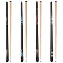 (Set of 4) 58" 2-Piece Hardwood Maple Billiard Pool Cue Sticks. 18/19/20/21oz ea